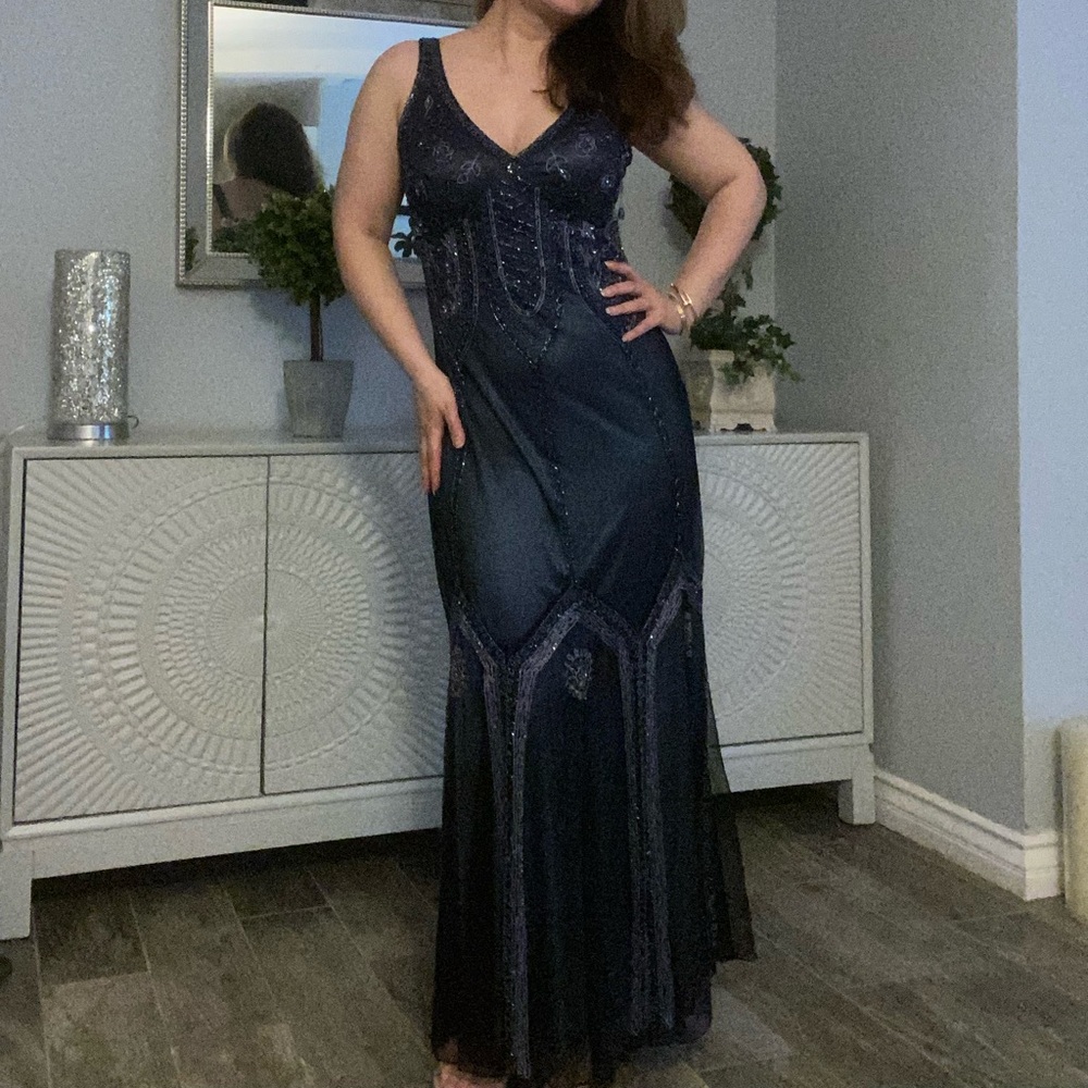Navy evening dress - NEW